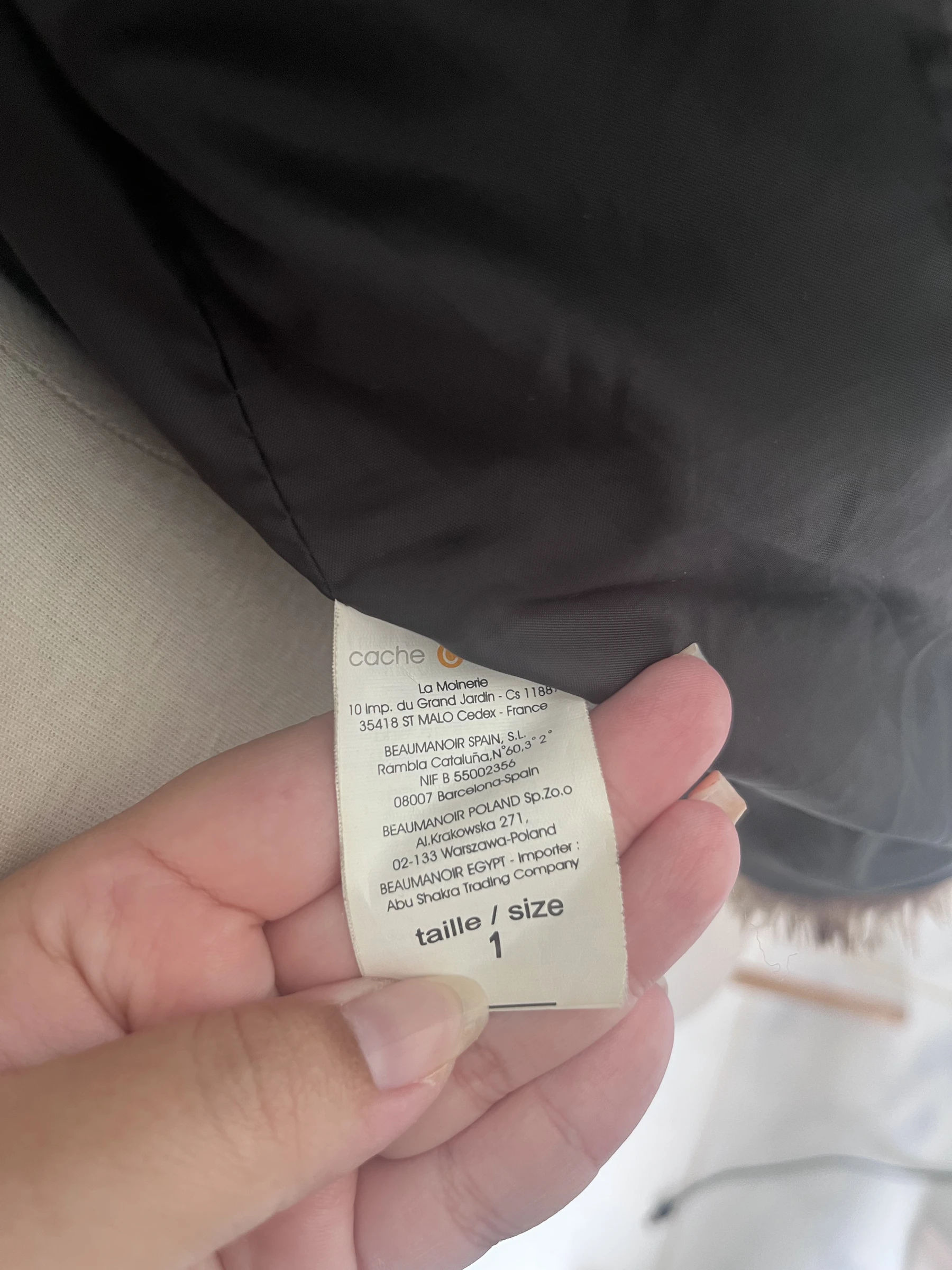 Chaqueta sin mangas de piel sintética cache cache T1 chaleco beige marrón – photo 6